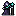 Pixel-Sprite des Protagonisten beim Zaubern, der Stab leuchtet türkis.